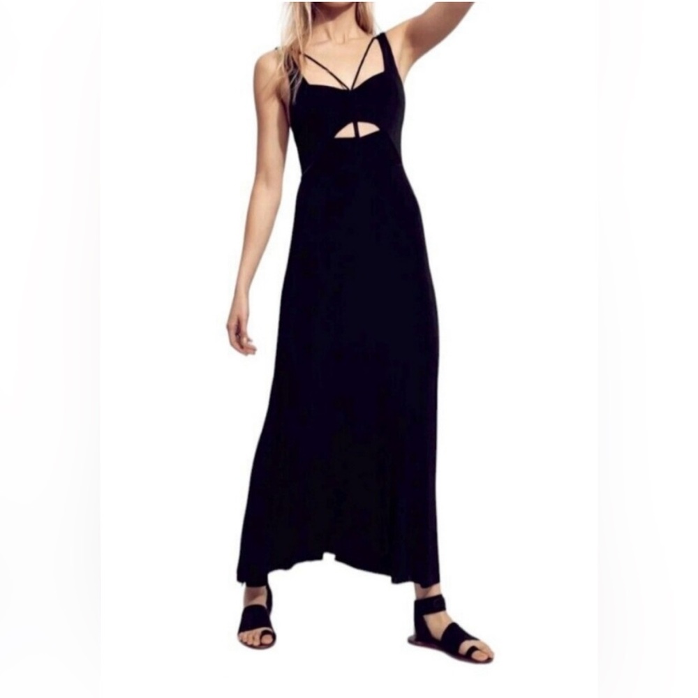 FREE PEOPLE Hypnotized Knit Maxi Dress NWT FLAWED READ DESC
